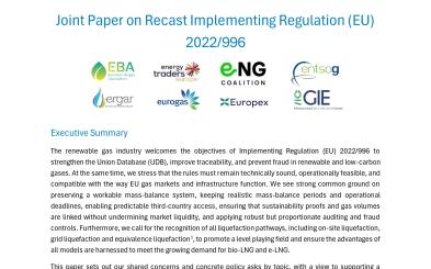 Joint Paper on Recast Implementing Regulation (EU) 2022/996